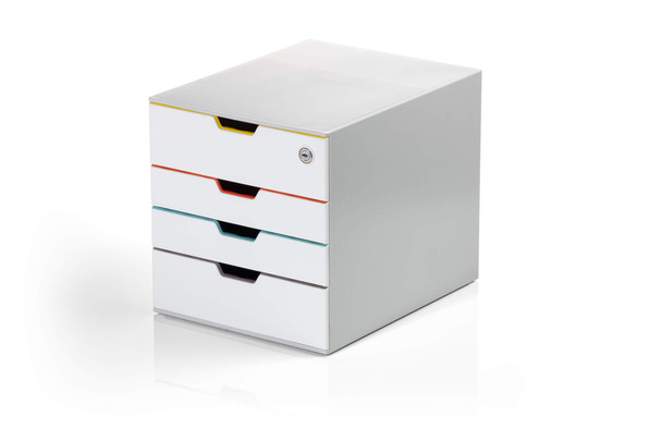 Durable Varicolor Mix Safe 4 Drawer Unit - 762627 762627