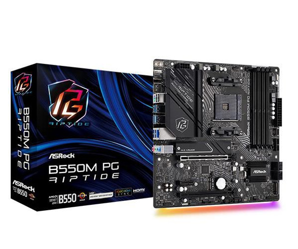 Asrock 90-MXBI90-A0UAYZ B550M Pg Riptide Amd B550 90-MXBI90-A0UAYZ