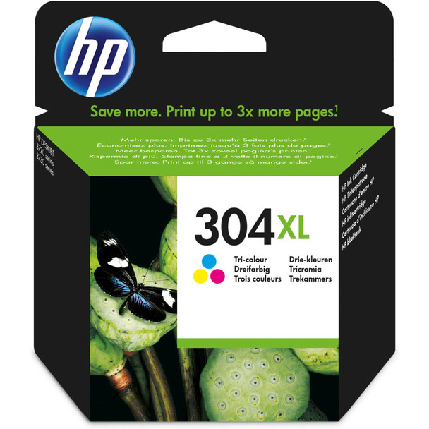 Hp 304Xl Tricolour Standard Capacity Ink Cartridge 7Ml - N9K07AE N9K07AE