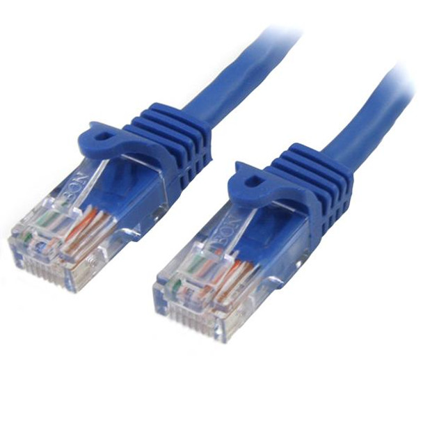 Startech.Com 2M Blue Snagless Cat5e Patch Cable 45PAT2MBL