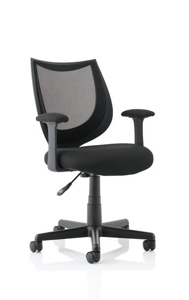Camden Mesh Chair With Arms Black OP000238 OP000238