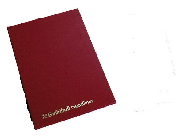 Guildhall Headliner Account Book Casebound 298X203mm 12 Cash Columns 80 Pages Re 38/12Z