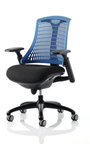 Flex Chair Black Frame With Blue Back KC0076 KC0076