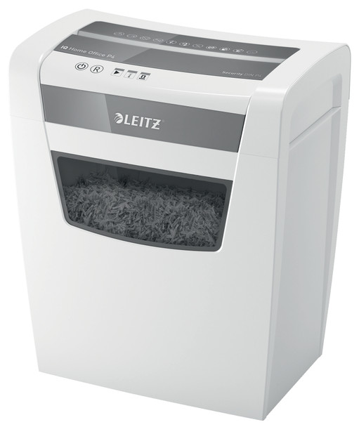 Leitz Iq Home Office Cross Cut Paper Shredder P4 23L White 80091000 80091000