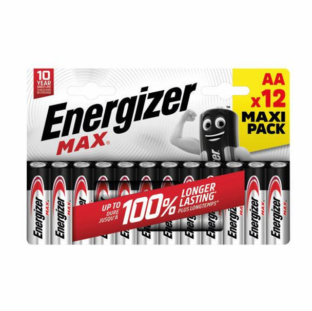 Energizer Max Aa Alkaline Batteries Pack 12 E303324900