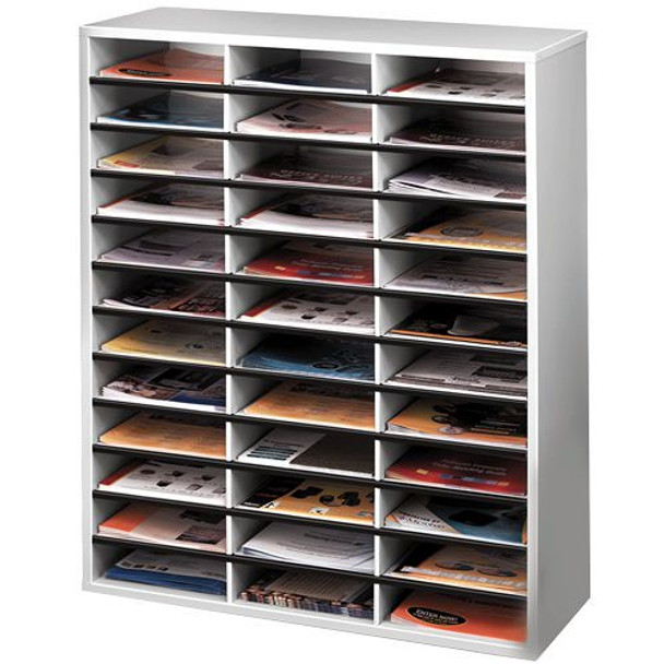 Fellowes Literature Organiser 36 Compartments Grey 25061