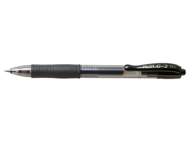 Pilot G-207 Retractable Gel Rollerball Pen 0.7Mm Tip 0.39Mm Line Black Pack 20 3131910516460