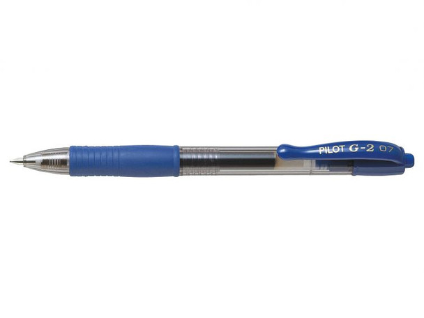 Pilot G-207 Retractable Gel Rollerball Pen 0.7Mm Tip 0.39Mm Line Blue Pack 20 3131910516477