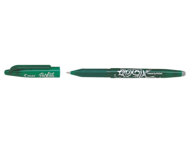 Pilot Frixion Ball Erasable Gel Rollerball Pen 0.7Mm Tip 0.35Mm Line Green Pack 224101204