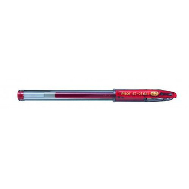 Pilot G-307 Grip Gel Rollerball Pen 0.7Mm Tip 0.39Mm Line Red Pack 12 55101202