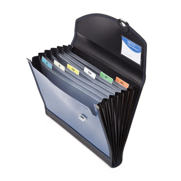 Rapesco Designer 7 Compartments Expanding File A4 Blue 0679