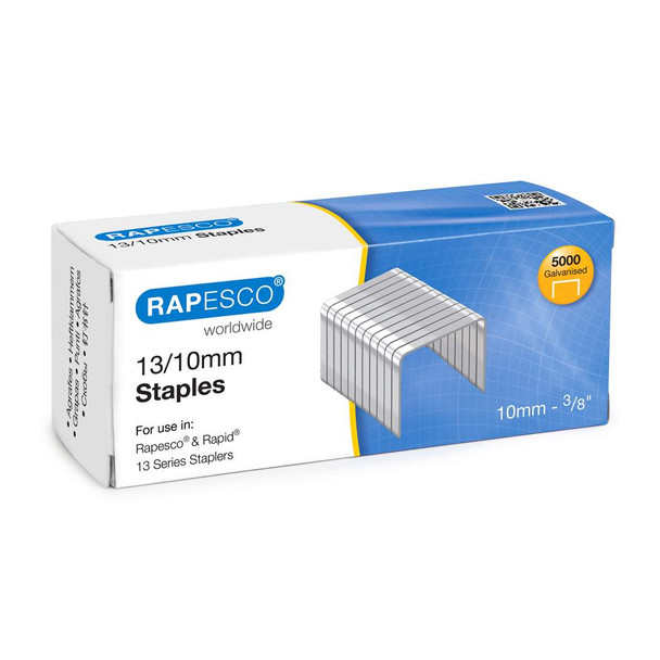 Rapesco 13/10Mm Galvanised Staples Pack 5000 S13100Z3