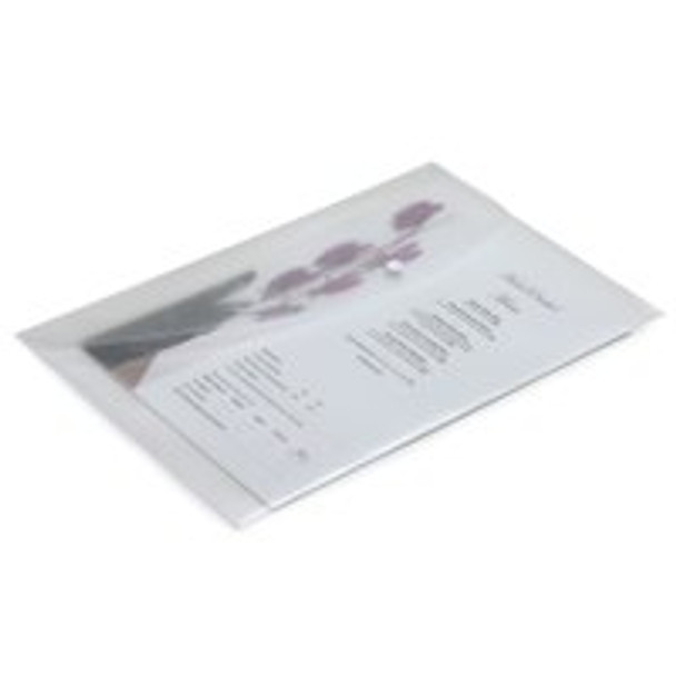 Rapesco Popper Wallet Polypropylene Foolscap Transparent Clear Pack 5 0695