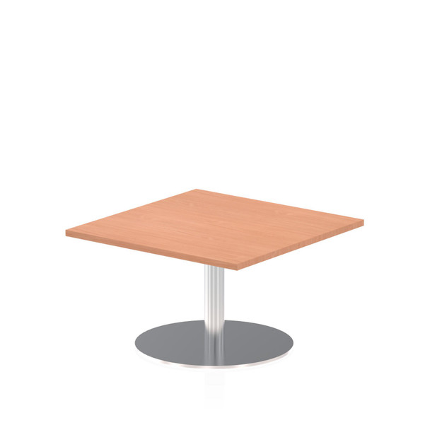 Dynamic Italia 800Mm Poseur Square Table Beech Top 475Mm High Leg ITL0328 ITL0328