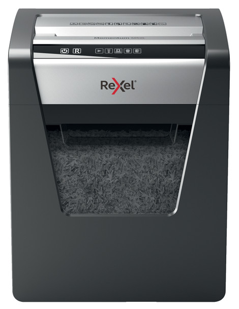 Rexel Momentum M510 Micro Cut Shredder 23 Litre 10 Sheet Black 2104575 2104575