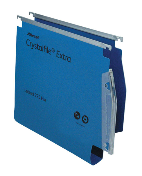 Rexel Crystalfile Extra 275 Foolscap Lateral Suspension File Polypropylene 30Mm 70642