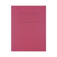 Silvine 9X7 "/229X178mm Exercise Book Ruled Red 80 Pages Pack 10 EX101
