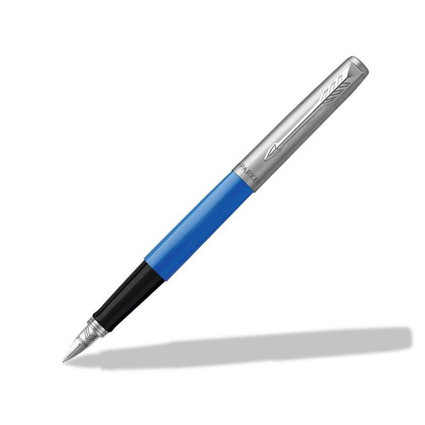 Parker Jotter Fountain Pen Blue/Stainless Steel Barrel Blue And Black Ink 2096858