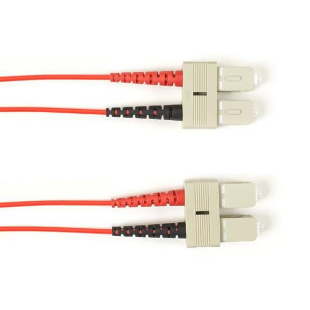 Black Box FOLZH50-003M-SCSC-RD 50 MM FO PATCH CABLE DUPLX. FOLZH50-003M-SCSC-RD