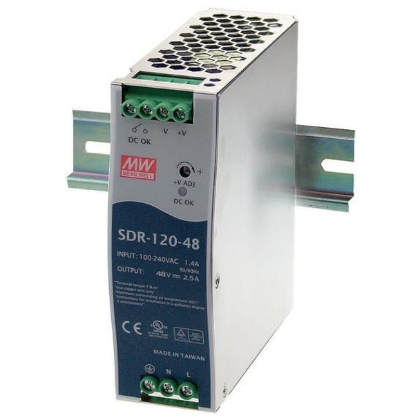 Black Box SDR-120-48 DIN RAIL POWER SUPPLY 120W SDR-120-48