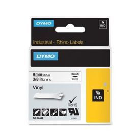 Dymo 18443 9mm White Vinyl Tape 18443