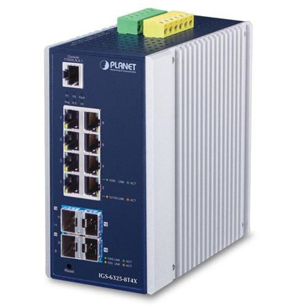 Planet IGS-6325-8T4X Industrial L3 8-Port IGS-6325-8T4X