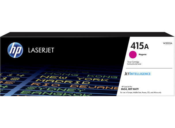 Hp 415A Magenta Standard Capacity Toner 2.1K Pages for Hp Color Laserjet M454 Se W2033A