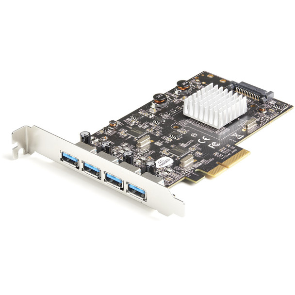 Startech.Com 4-Port Usb Pcie Card - 10Gbps Usb 3.1 3.2 Gen 2 Type-A Pci Express PEXUSB314A2V2