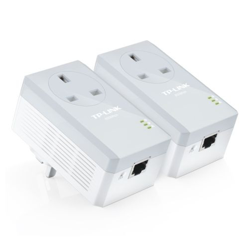 Tp-Link TL-PA4010P KIT V2 Av600 10/100 Powerline Adapter Kit Ac Pass Throug TL-PA4010P KIT