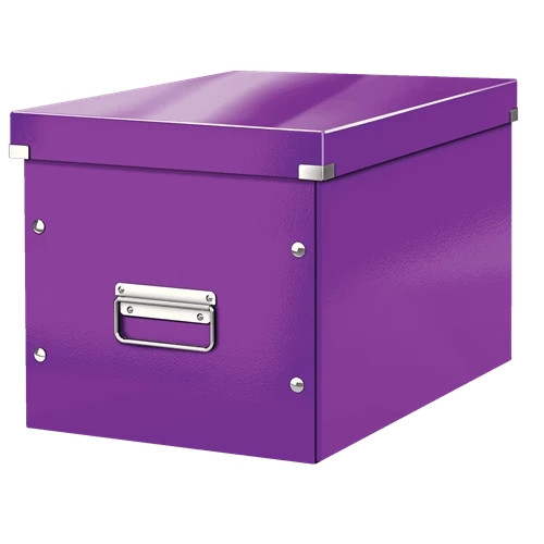 Leitz Box Click & Store WOW Cube Large Storage Box Purple 61080062 61080062