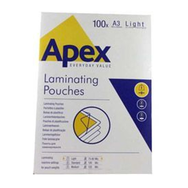 Fellowes Apex 6001901 A3 Pouch 100 6001901