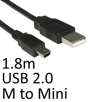 Usb 2.0 A Male To Usb Mini B Cable 1.8M Black 99CDL2-0622