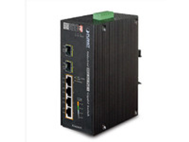 Planet IGS-624HPT IP30 6-Port Gigabit Switch IGS-624HPT