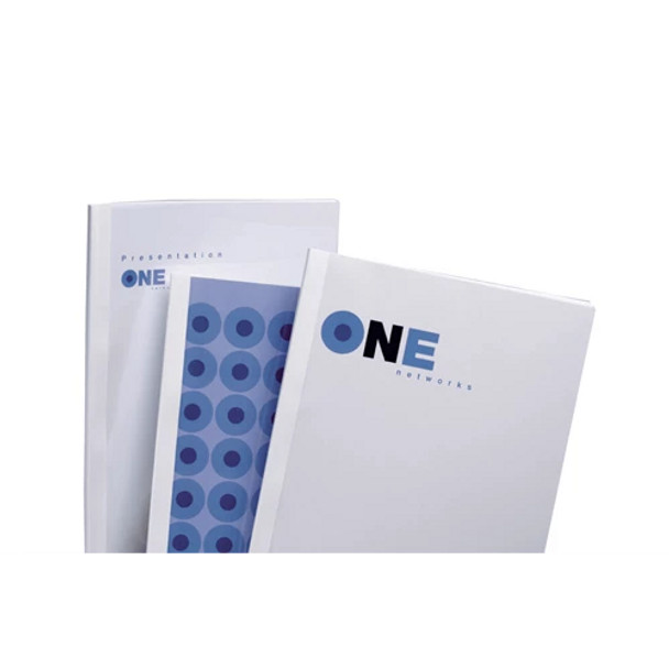 GBC IB370021 A4 Clear White Gloss Thermal Binding Cover 3mm Pack of 100 IB370021