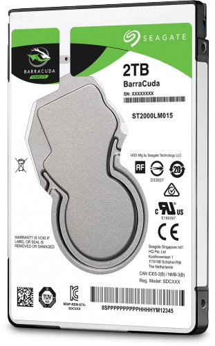 Seagate BarraCuda 2TB 2.5in 7mm Hard Disk Drive HDD ST2000LM015 SEAGATE-ST2000LM015
