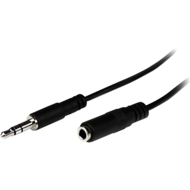 StarTech.com MU1MMFS 1m Slim 3.5mm Stereo Extension Audio Cable - M/F MU1MMFS