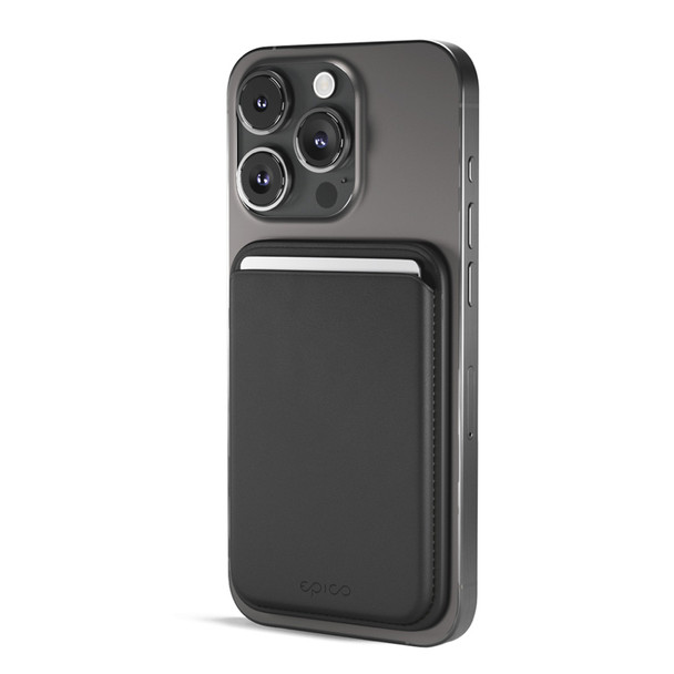 Epico Mag+ Wallet Card holder Black Genuine leather Apple 67 mm 95 mm 9918131300014