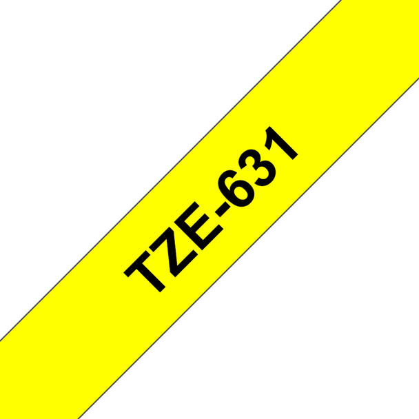 Brother TZE-631 Black on yellow TZe Brother P-Touch PT-1005 1010 1080 1090 1280 TZE631