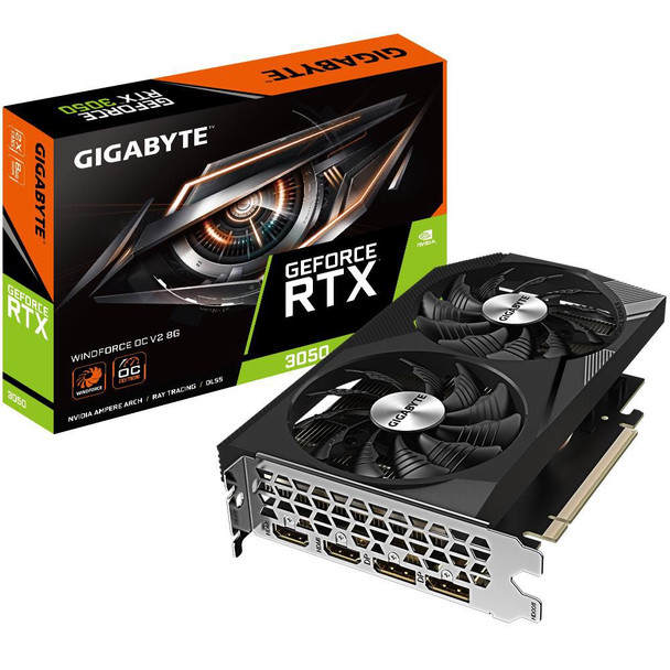 Gigabyte GV-N3050WF2OCV2-8GD Geforce Rtx 3050 Windforce Oc GV-N3050WF2OCV2-8GD