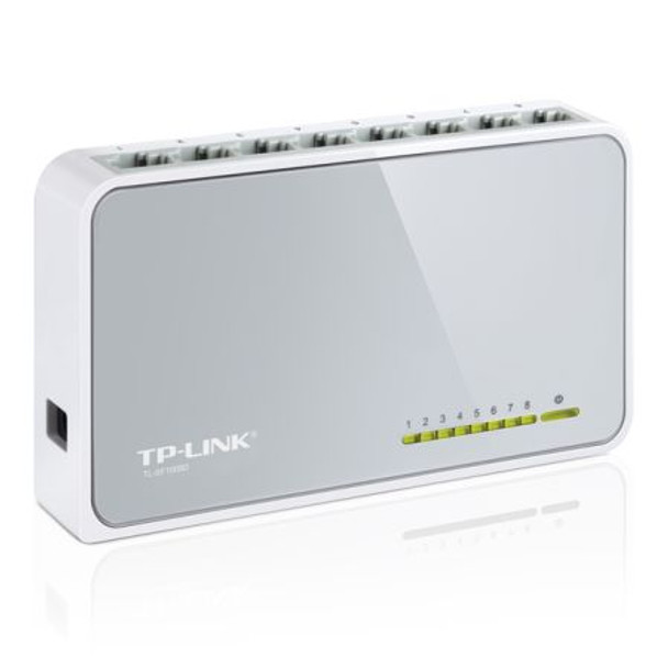 Tp-Link TL-SF1008D 8-Port 10/100 Unmanaged  Desktop Switch Plastic Case TL-SF1008D