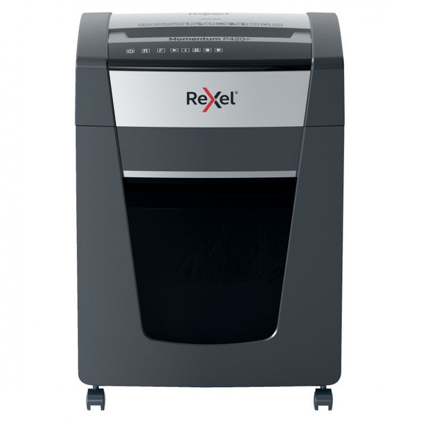 Rexel Momentum P420+ Jam Free Cross Cut Paper Shredder P420 Rexel Momentum P420+ Jam Free Cross Cut Paper Shredder P420
