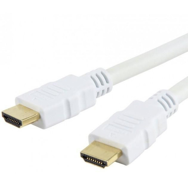 Techly ICOC-HDMI-4-010WH 1M High Speed Hdmi Cable With ICOC-HDMI-4-010WH