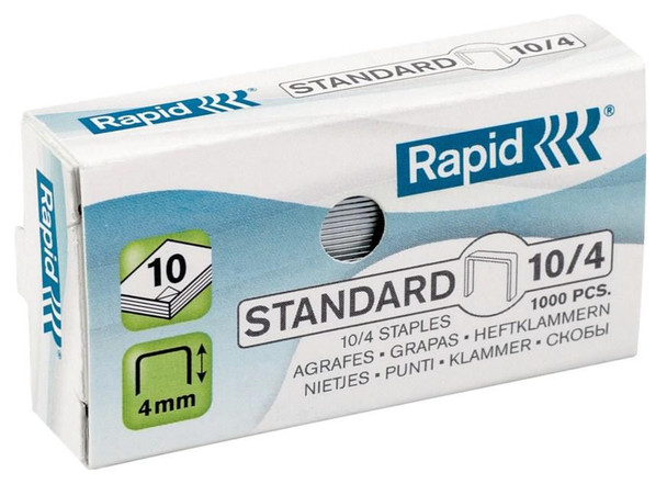 Rapid 24862900 10/4 Staples Pack 1000 Staples 24862900