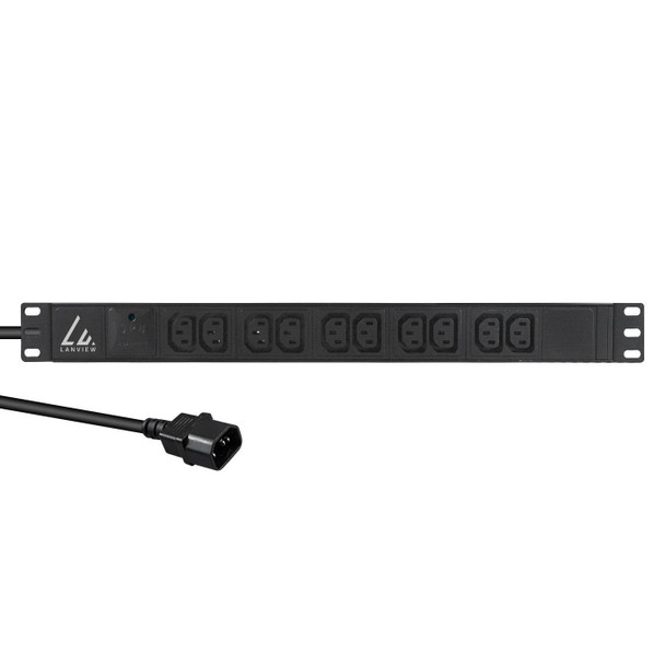 Lanview LVR-2MC14-SPD-C13X10 19�� 10-way c13 outlets with LVR-2MC14-SPD-C13X10