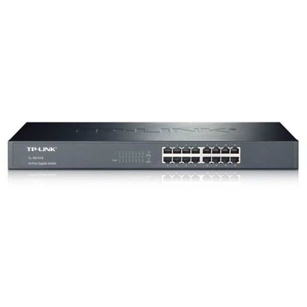 Tp-Link TL-SG1016 16-Port Gigabit Unmanaged Rackmount Switch Steel Case TL-SG1016