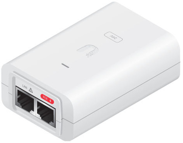 Ubiquiti Networks POE-24-30W-G-WH PoE Injector. 24VDC. 30W POE-24-30W-G-WH