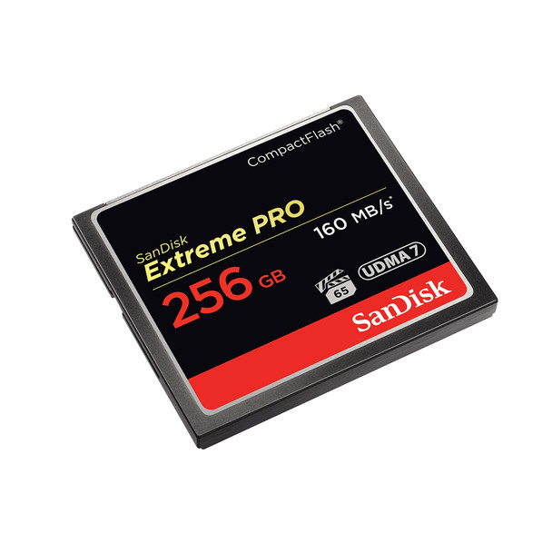 SanDisk Extreme PRO 256GB 256 GB CompactFlash 160 MB/s 140 MB/s Black SDCFXPS-256G-X46