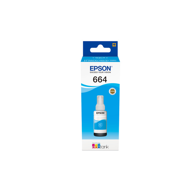 Epson 664 Ecotank Cyan ink bottle 70ml Cyan Epson EcoTank L555 EcoTank L355 EcoT C13T664240