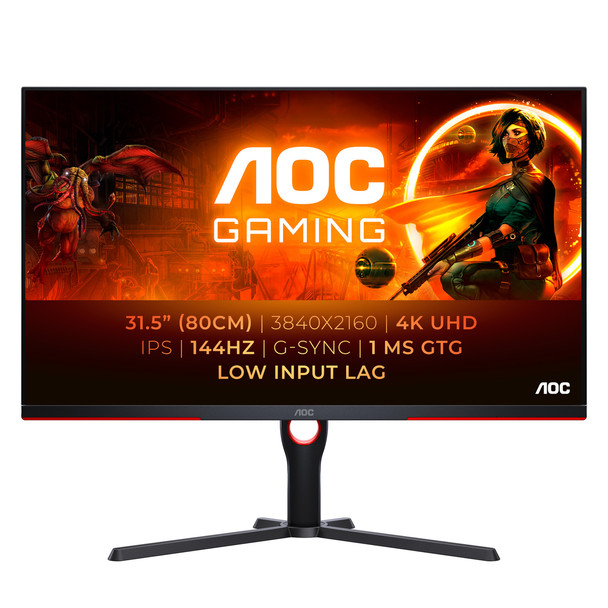 AOC G3 U32G3X 31.5 " 4K Ultra HD 144Hz IPS Monitor U32G3X/BK