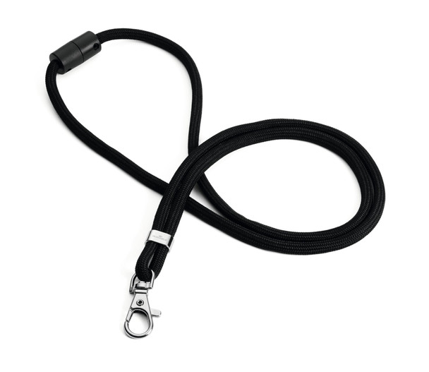 Durable Soft Recycled Pet Plastic Fabric Lanyards With Safety Release Black Pack 824101